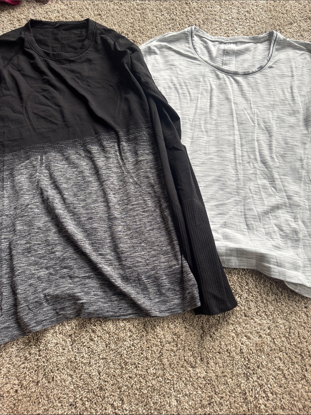 lululemon athletica Black Performance Zip-Front Top